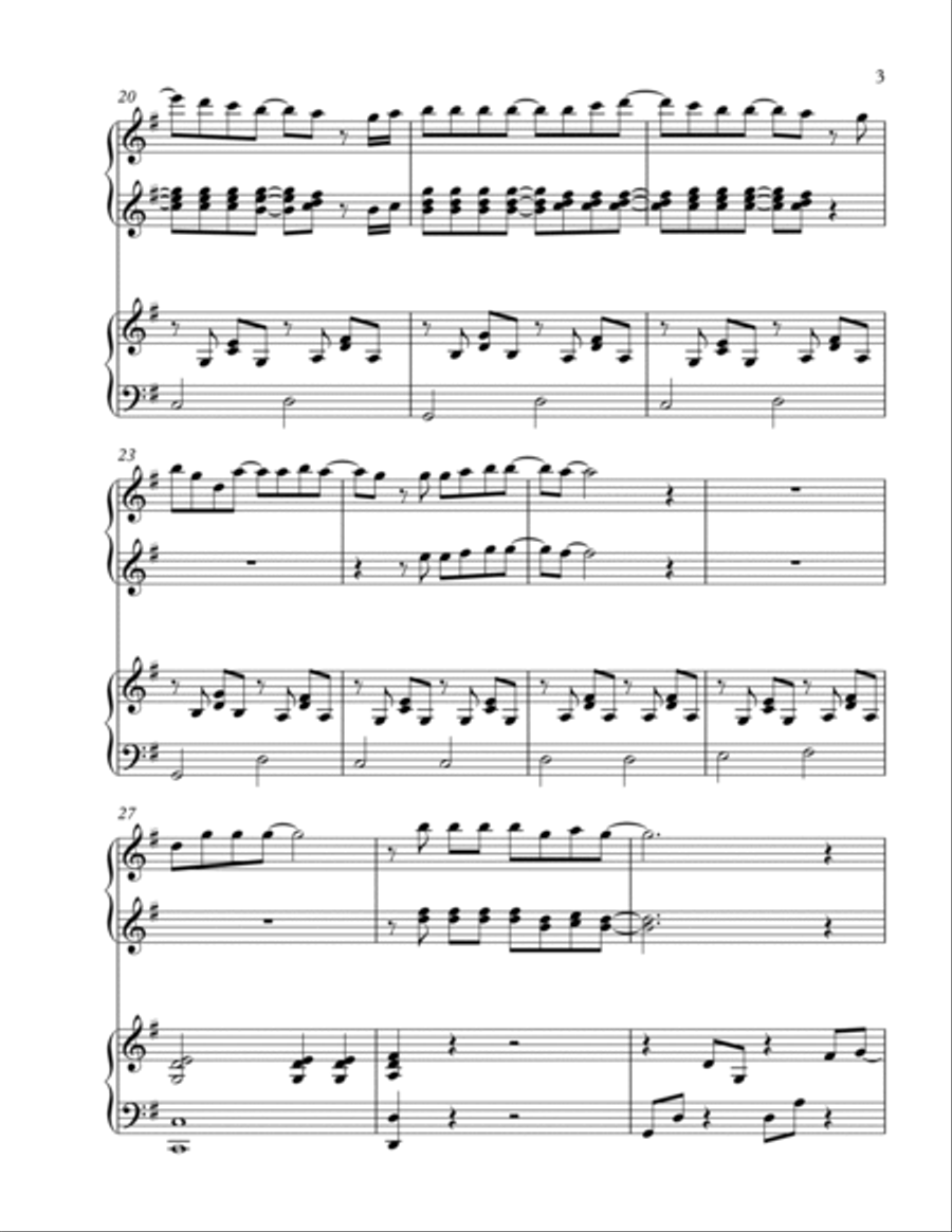 When You Say Nothing At All 1 Piano, 4-Hands scores gallery preview page 3