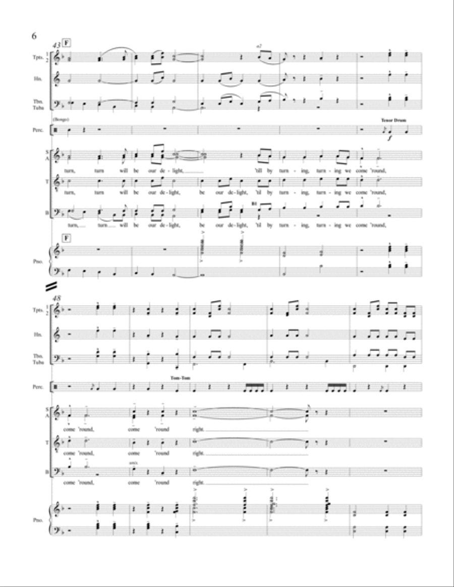 The Gift to Be Free Choir scores gallery preview page 6