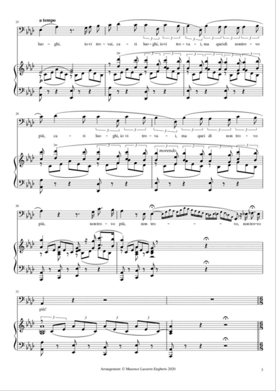 Vi ravviso, o luoghi ameni (La sonnambula) Bass Voice scores gallery preview page 3