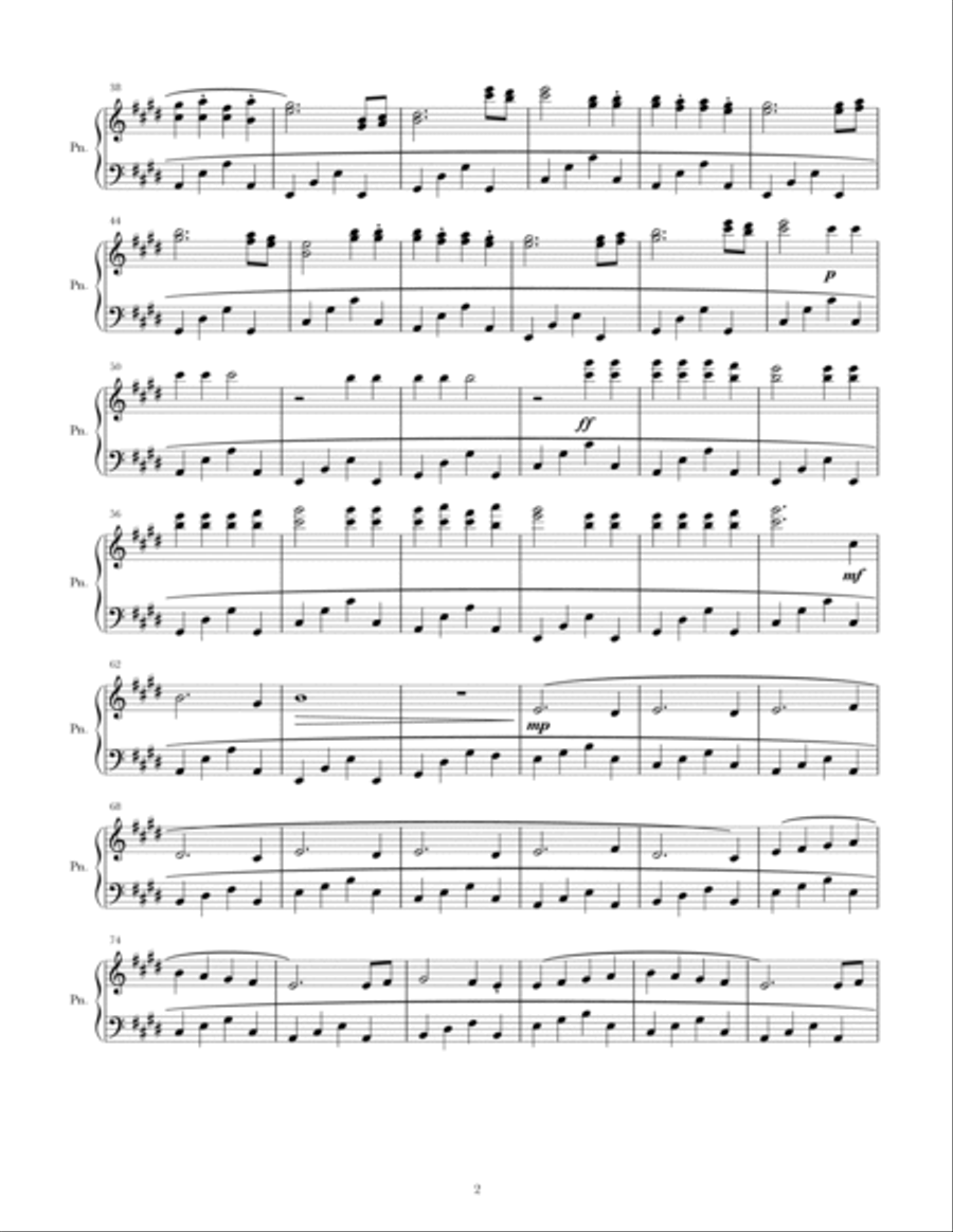 Raindrops On The Rooftops Piano Solo scores gallery preview page 2