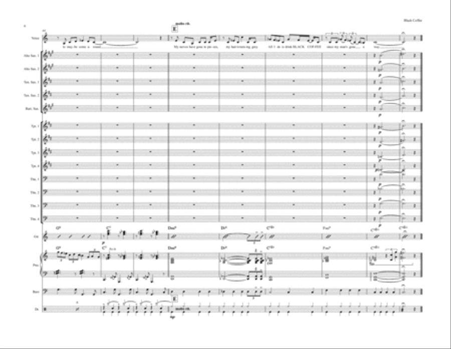 Black Coffee Jazz Ensemble scores gallery preview page 6