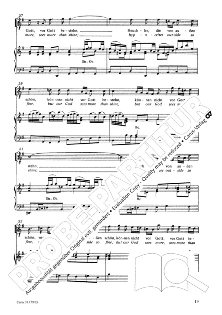 Be aware, your fear of God may turn to heresy (Siehe zu, dass deine Gottesfurcht nicht Heuchelei sei) STB scores gallery preview page 20