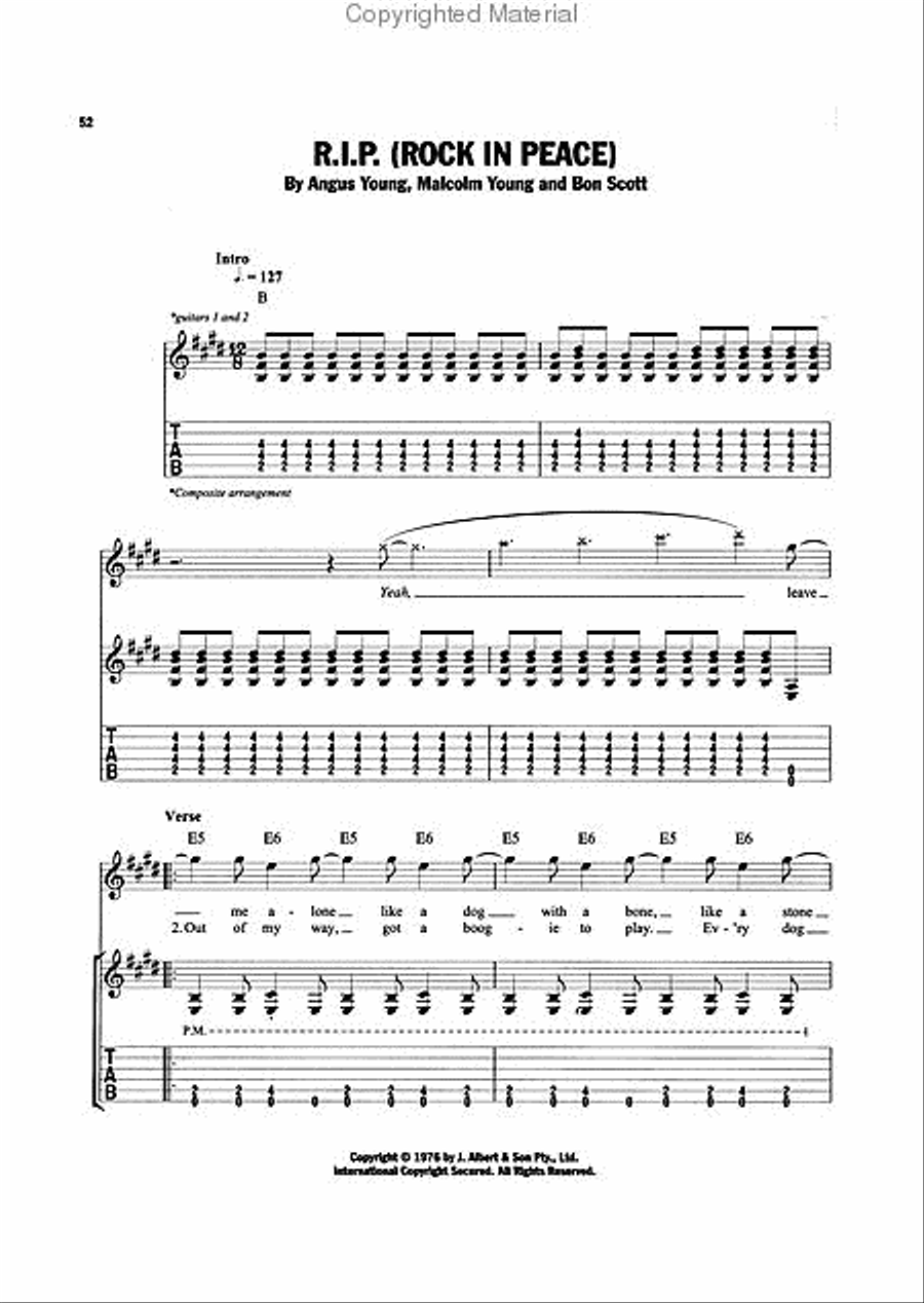AC/DC - Backtracks Electric Guitar scores gallery preview page 4
