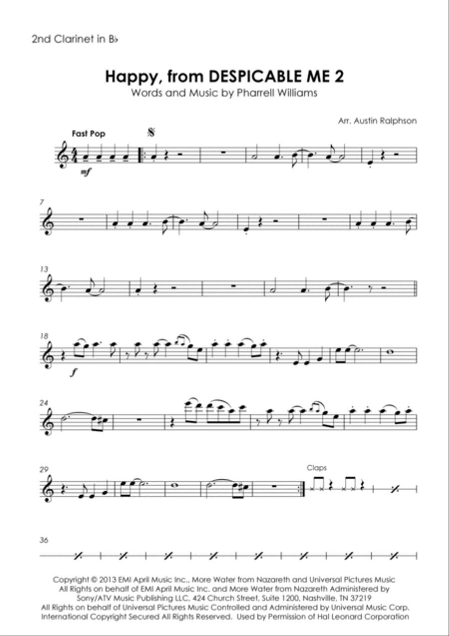Happy Clarinet Quintet scores gallery preview page 5