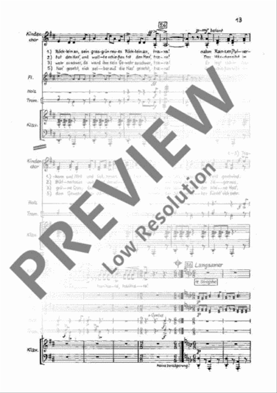 Der Struwwelpeter Children's Choir scores gallery preview page 18