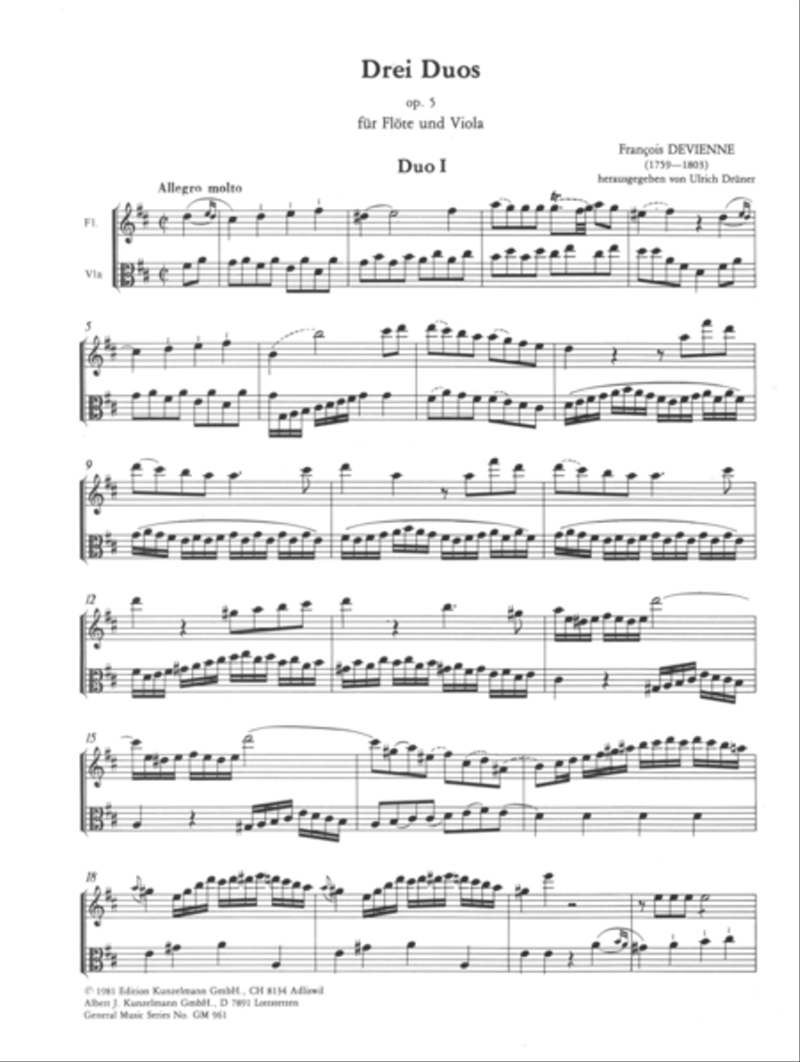 3 Duos Flute scores gallery preview page 2