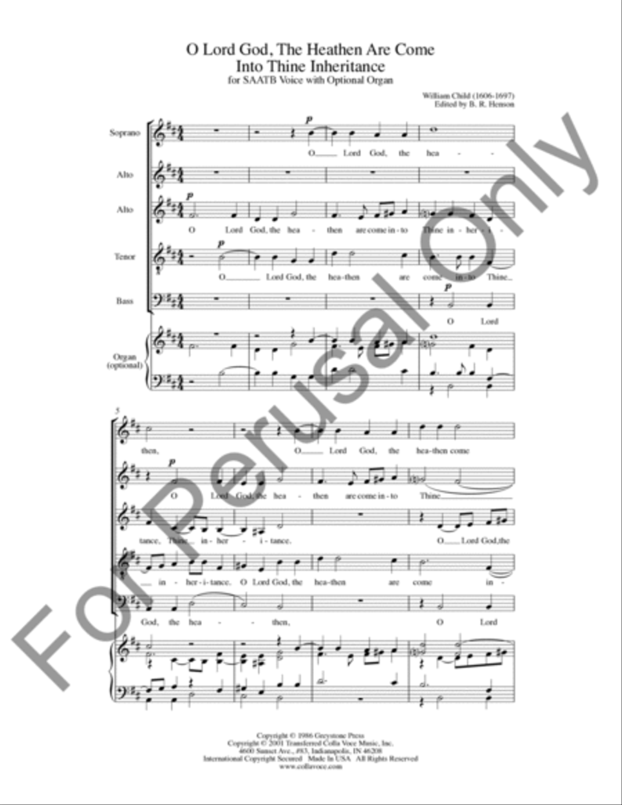 O Lord God O Lord God A Cappella scores gallery preview page 2