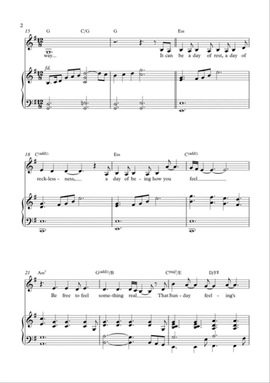 THAT SUNDAY FEELING Voice scores gallery preview page 2