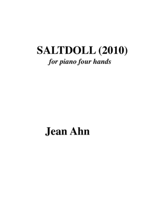 Book cover for Saltdoll for piano fourhands