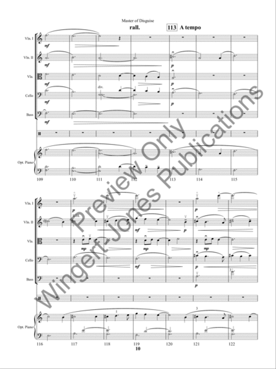 Master of Disguise String Orchestra scores gallery preview page 13
