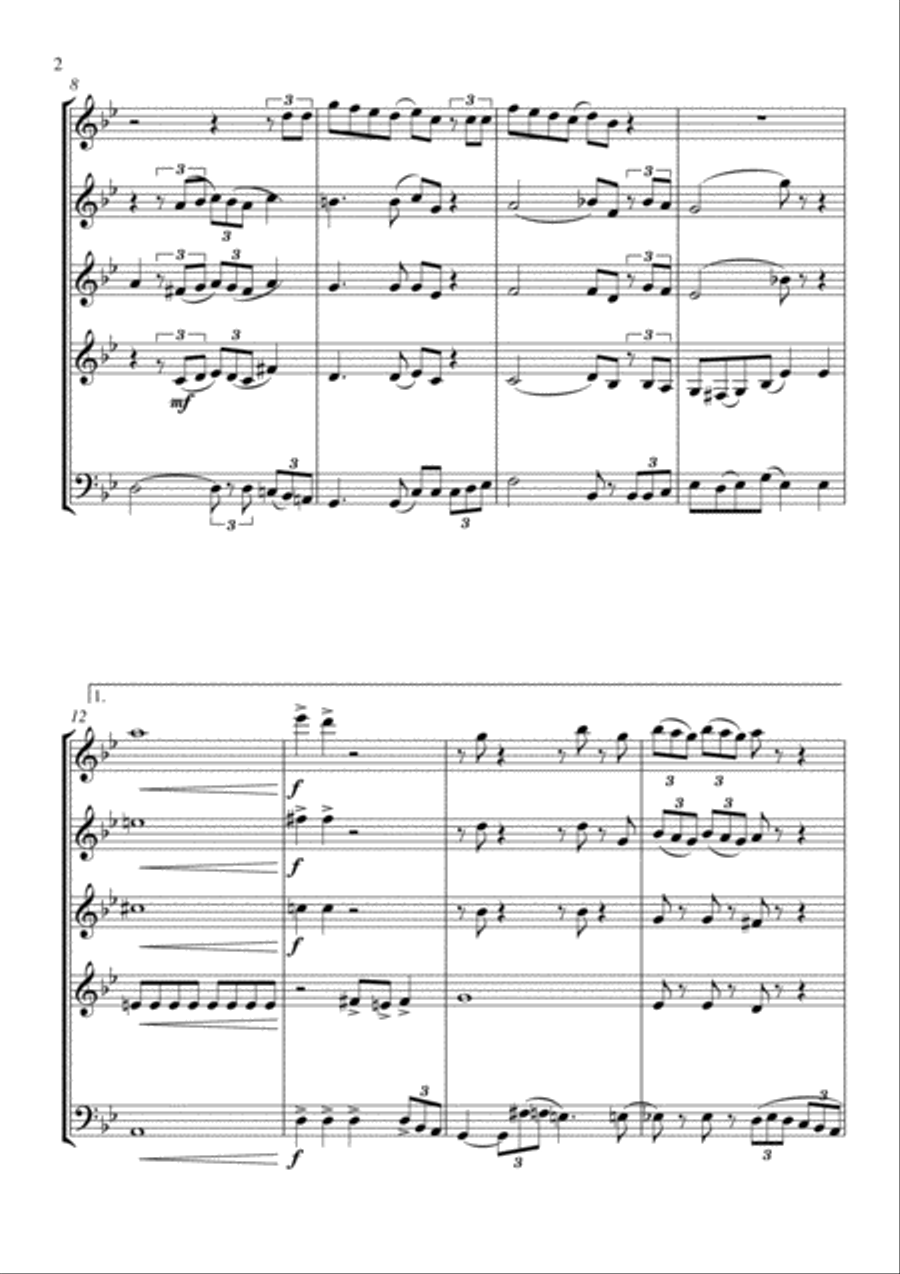 You're A Mean One, Mr. Grinch Woodwind Quintet scores gallery preview page 3