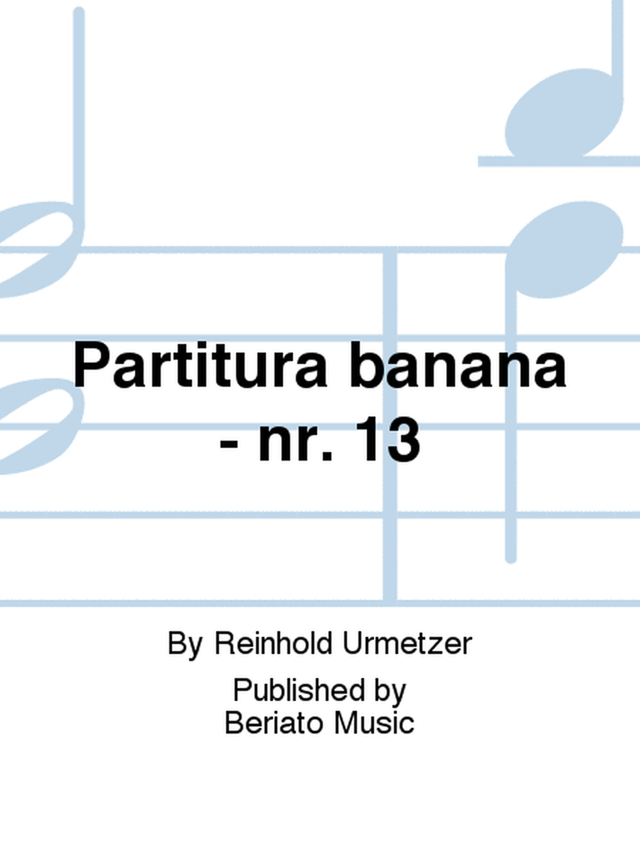 Partitura banana - nr. 13