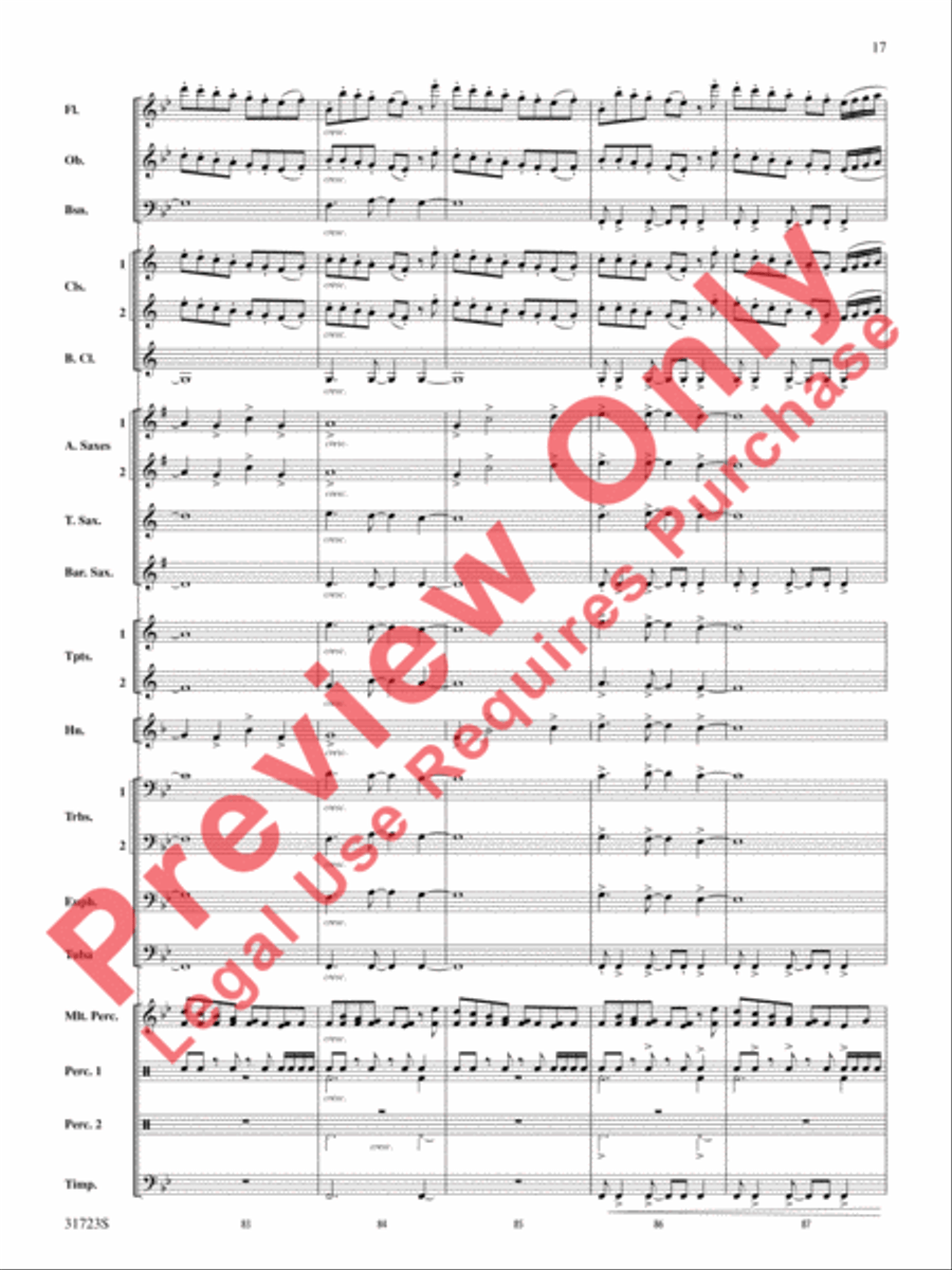 Western Horizons Concert Band scores gallery preview page 18