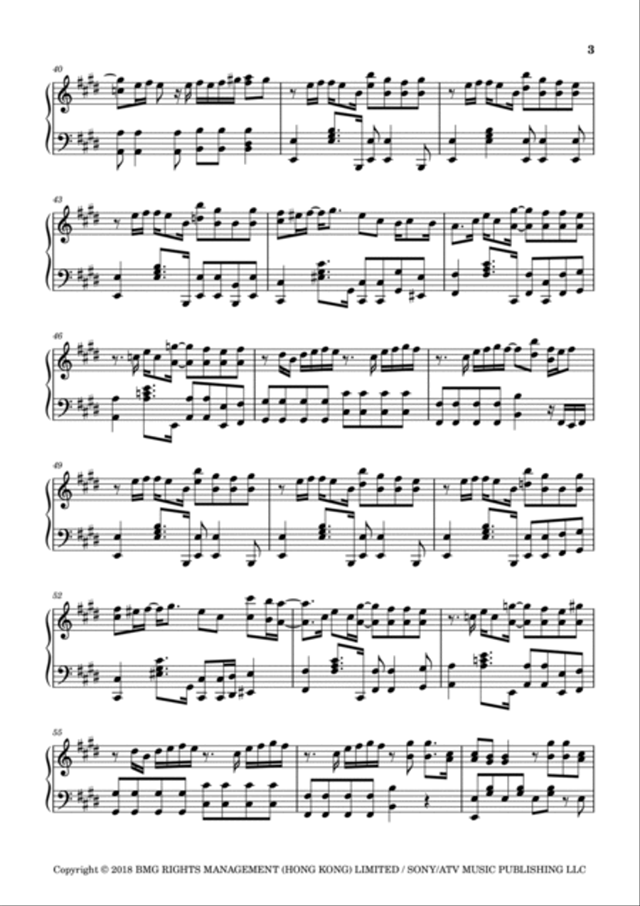 Wo Huai Nian De Piano Solo scores gallery preview page 3