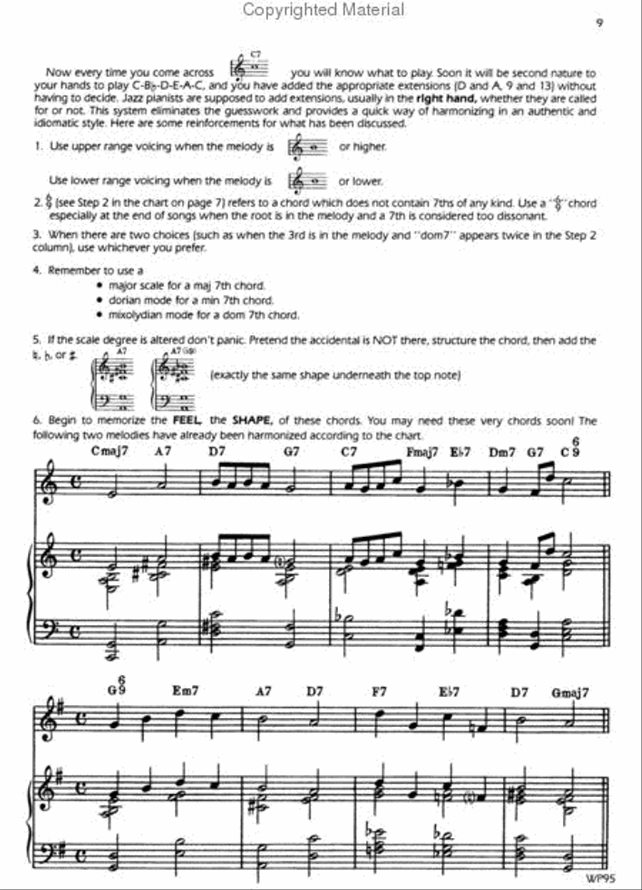 A Guide For Jazz Piano Harmonization Piano Solo scores gallery preview page 3