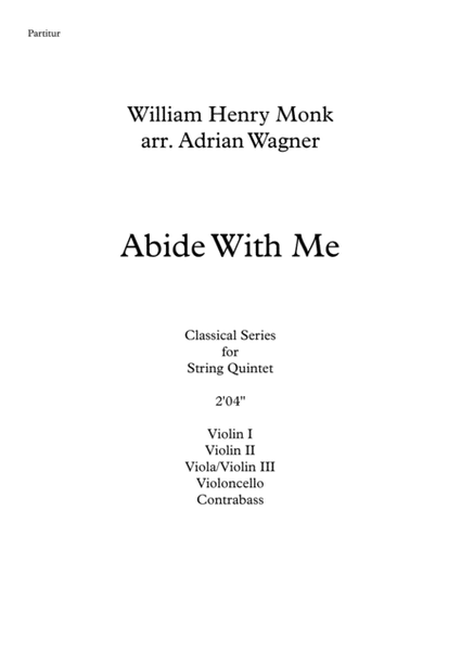 "Abide With Me" String Quintet arr. Adrian Wagner image number null