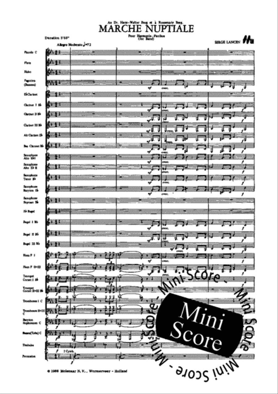 Marche Nuptiale Concert Band scores gallery preview page 3