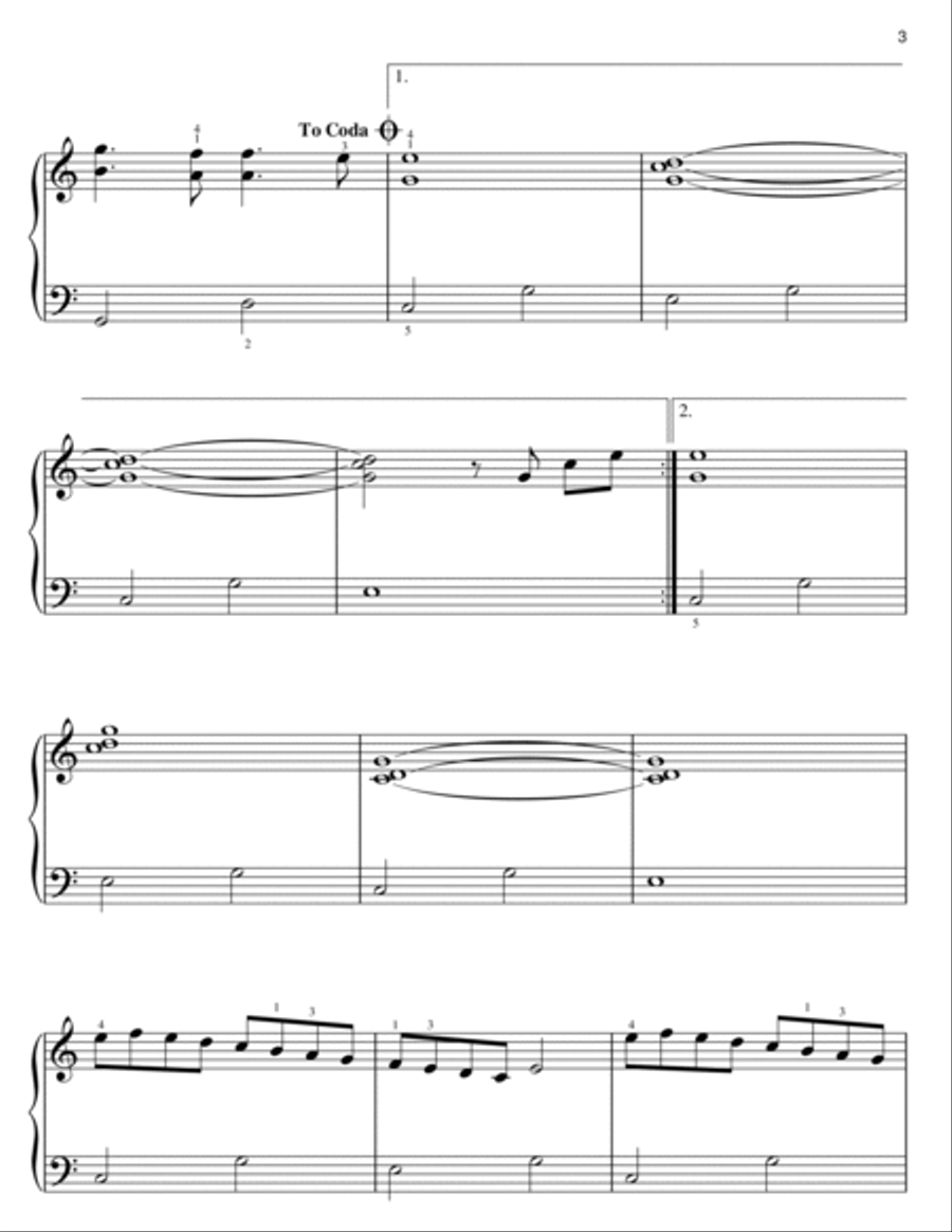 Amparo's Theme Easy Piano scores gallery preview page 3