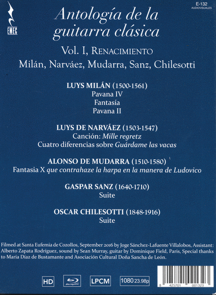 Agustin Maruri: Antologia de la guitarra clasica, Vol. 1 - Renacimento