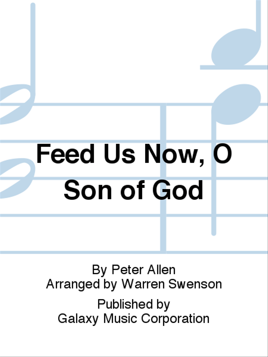 Feed Us Now, O Son of God 4-Part scores gallery preview page 1