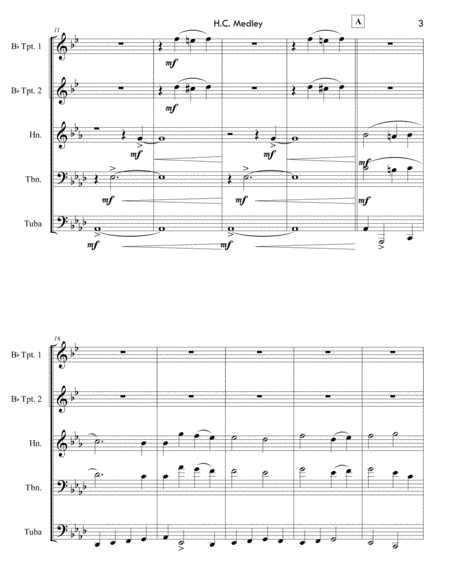 H.C MEDLEY - for Brass Quintet image number null
