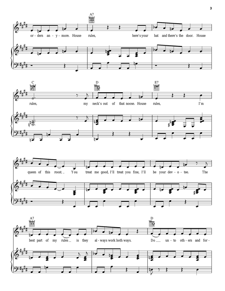 House Rules House Rules Guitar scores gallery preview page 3