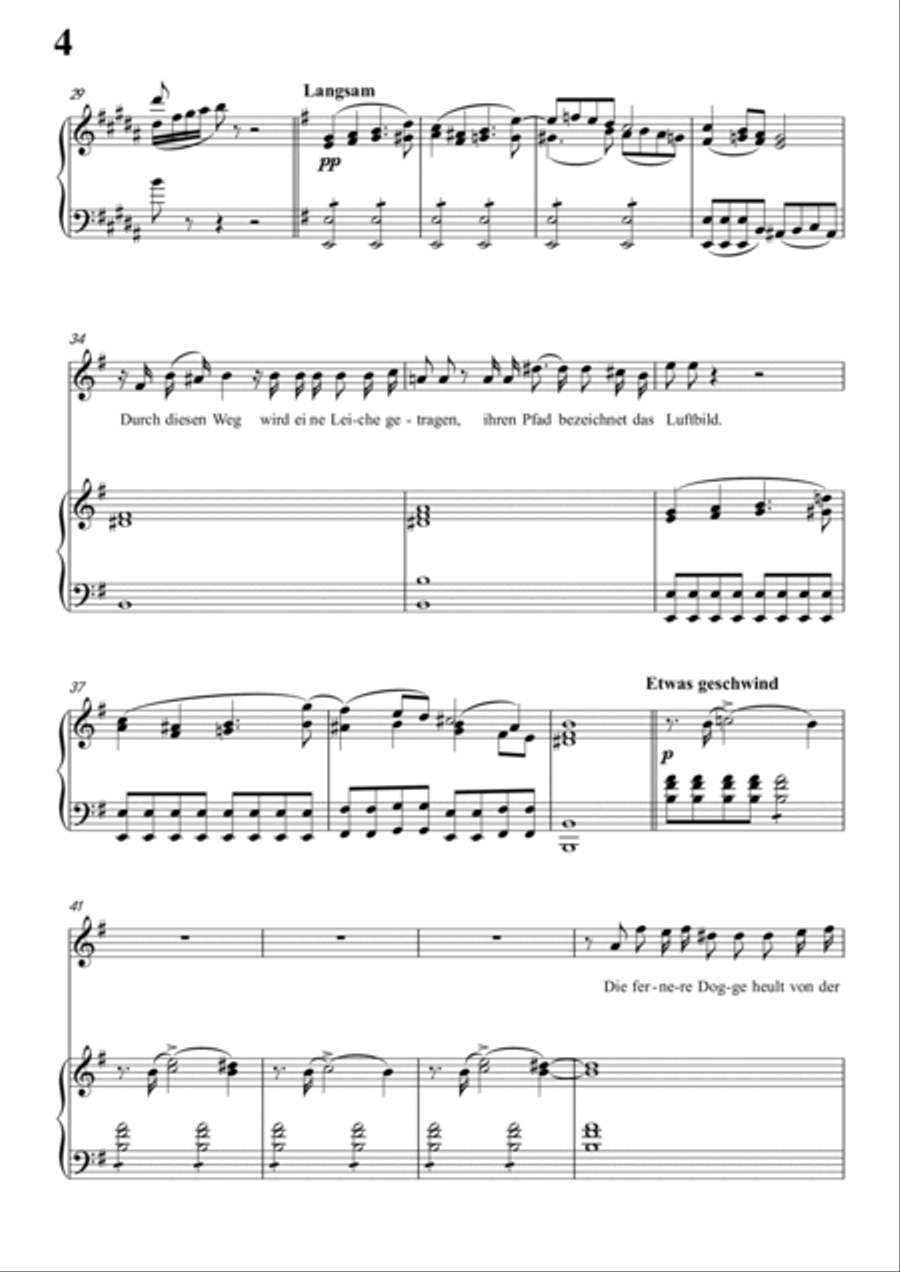 Schubert-Die Nacht in c minor,D.534,for Vocal and Piano Voice scores gallery preview page 5