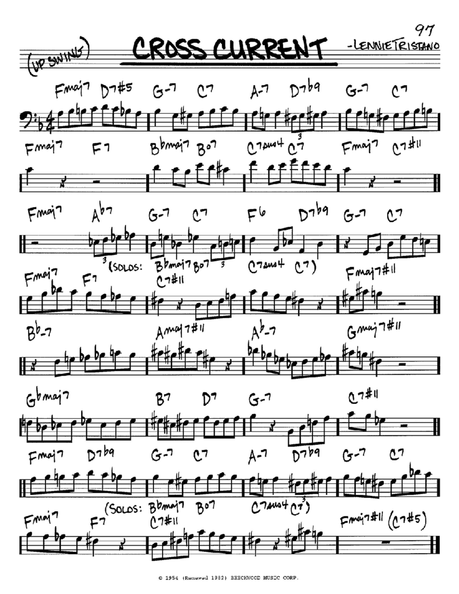 Crosscurrent Piano scores gallery preview page 1
