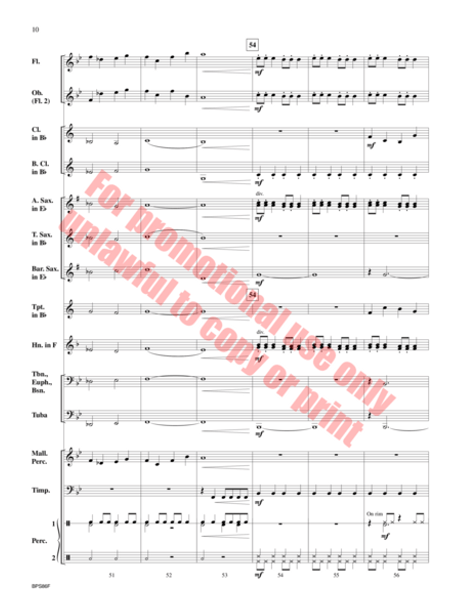 Ethos Concert Band scores gallery preview page 11
