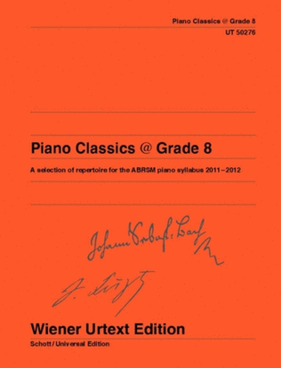 Book cover for Piano Classics @ Grade 8