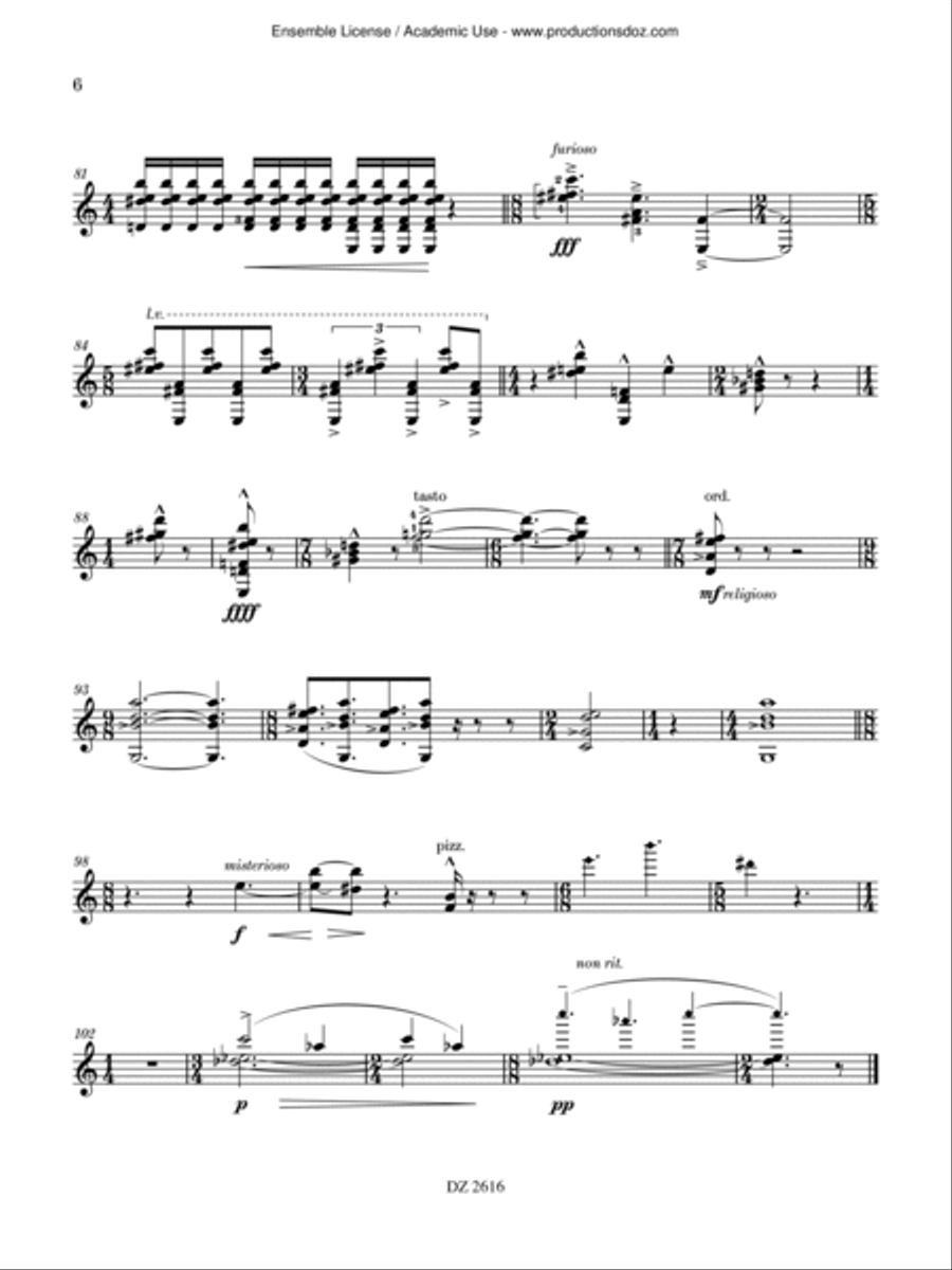 Artificial Nature Classical Guitar scores gallery preview page 6