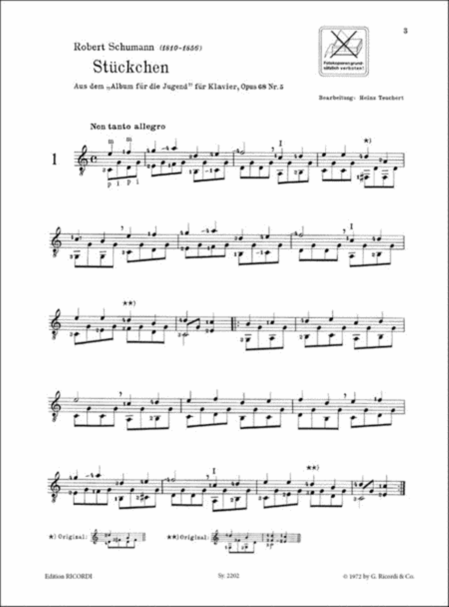 Meine ersten Gitarrenstücke - Meister der Romantik Guitar scores gallery preview page 2