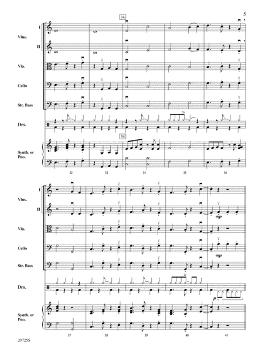 A Breeze in the Keys: Score String Orchestra scores gallery preview page 5
