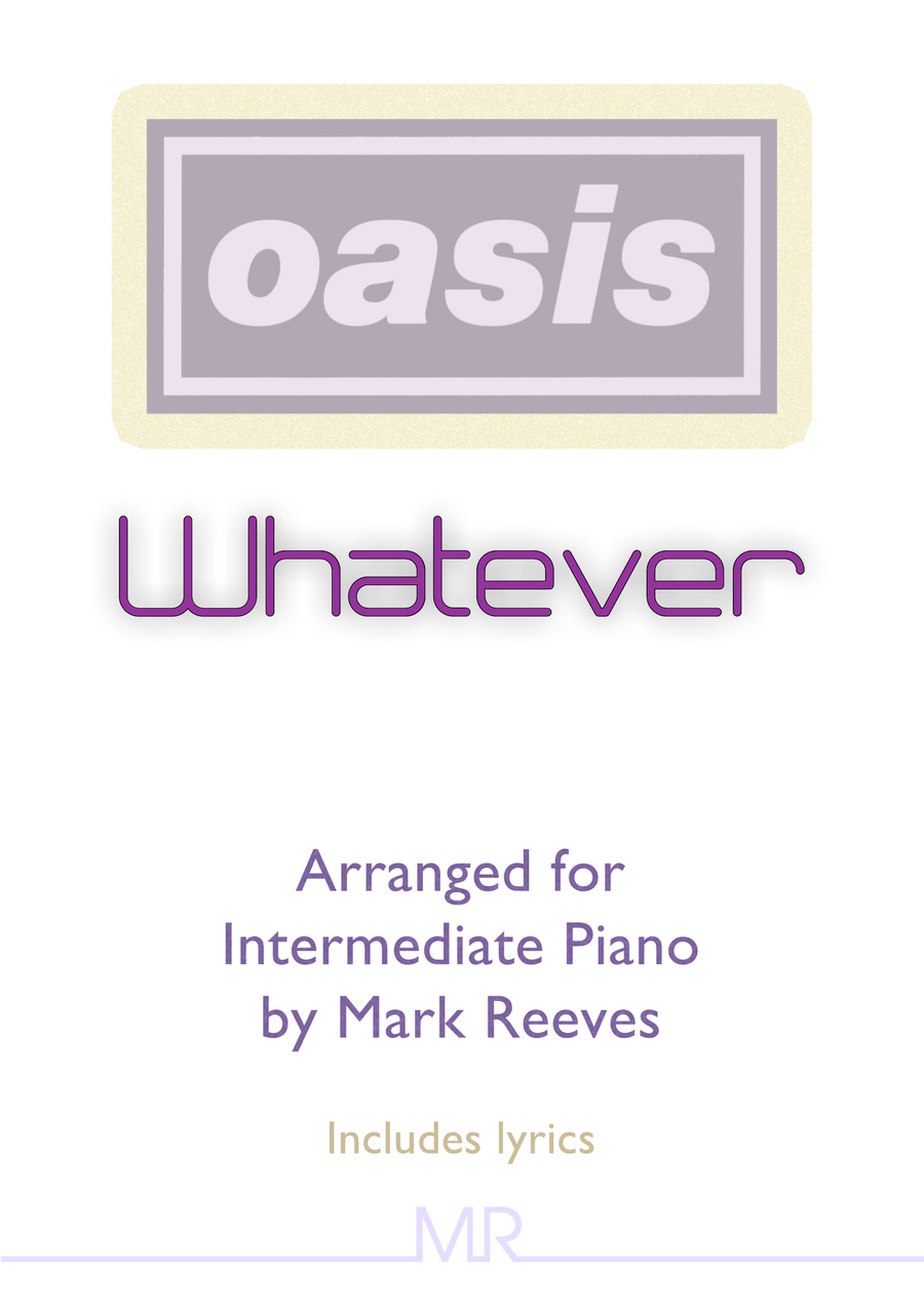 Whatever Piano Solo scores gallery preview page 1