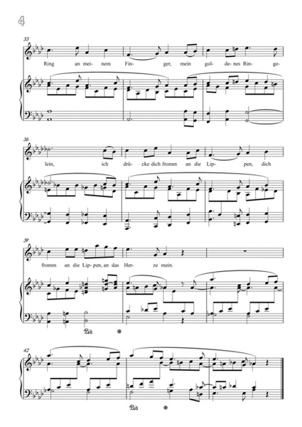 Schumann-Du Ring an meinem Finger in A♭ Major