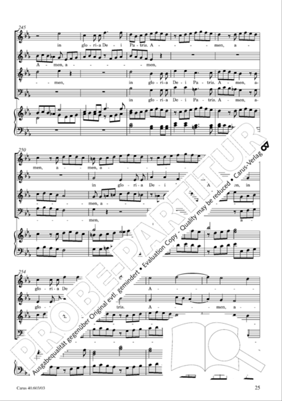 Grosse Orgelsolomesse in Es 4-Part scores gallery preview page 26