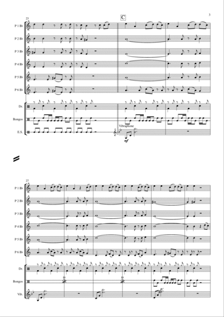 Bad Guy Concert Band scores gallery preview page 3