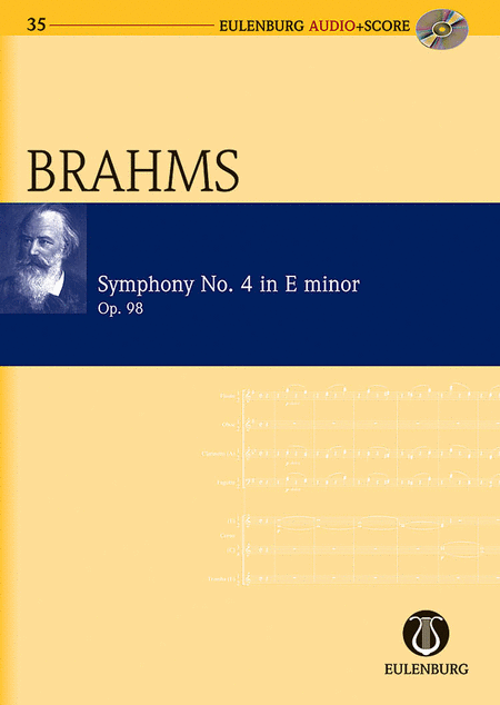 Brahms: Symphony No4 E Minor Op98 Study Score/cd