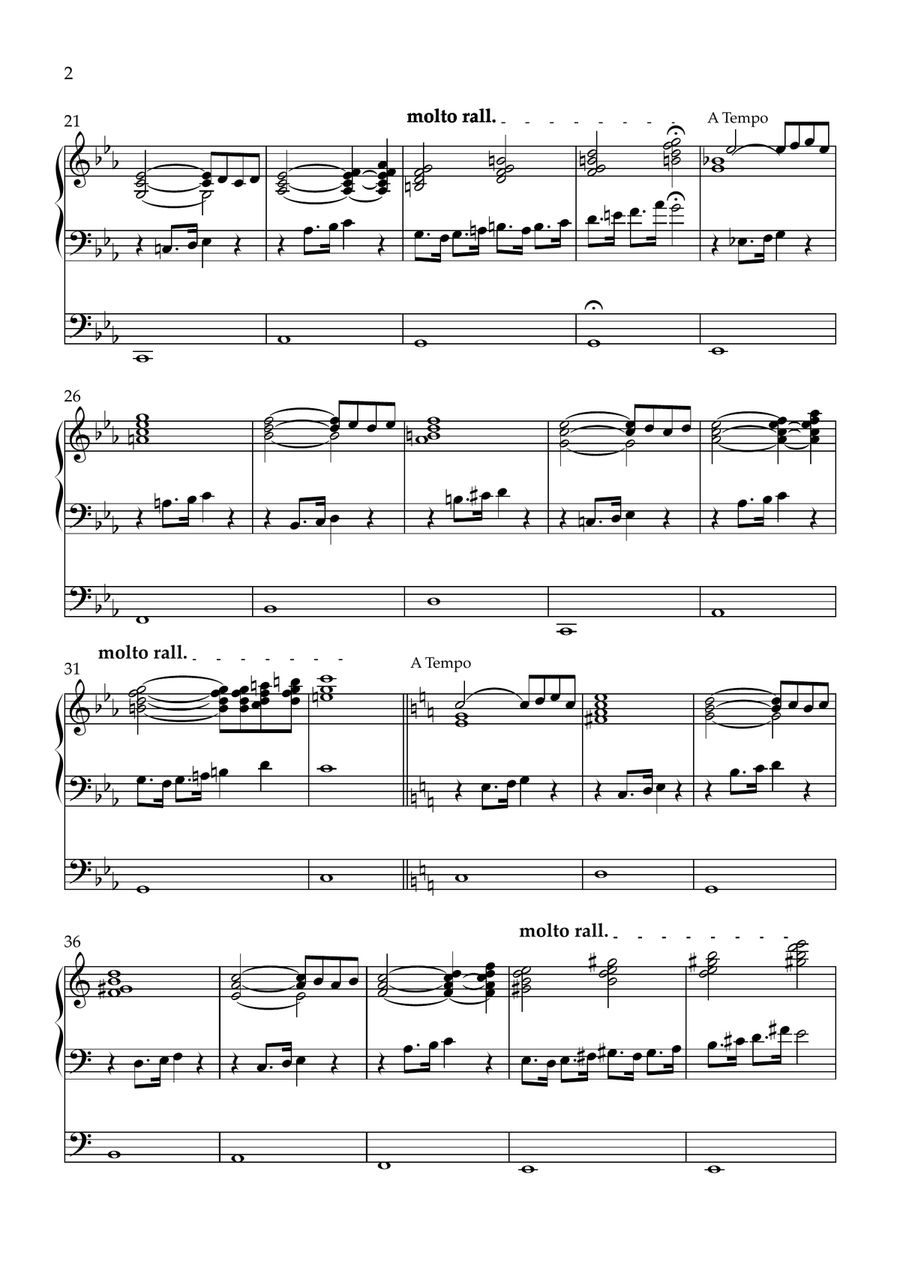 Stone and Clouds (for organ), Opus 8 Organ Solo scores gallery preview page 2