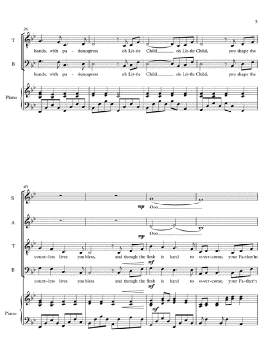 Oh Little Child Small Ensemble scores gallery preview page 3