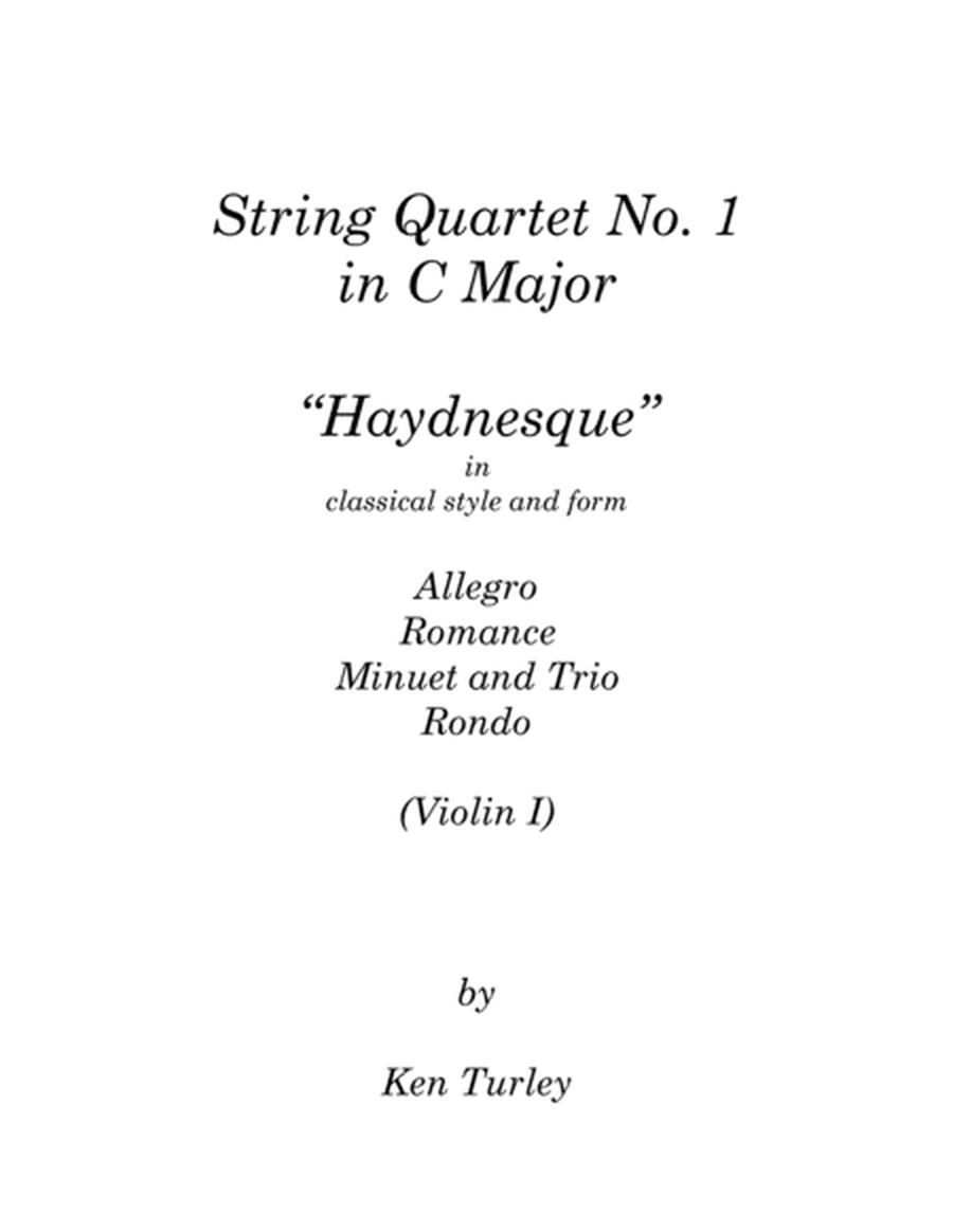 String Quartet No. 1 in C Major "Haydnesque" image number null