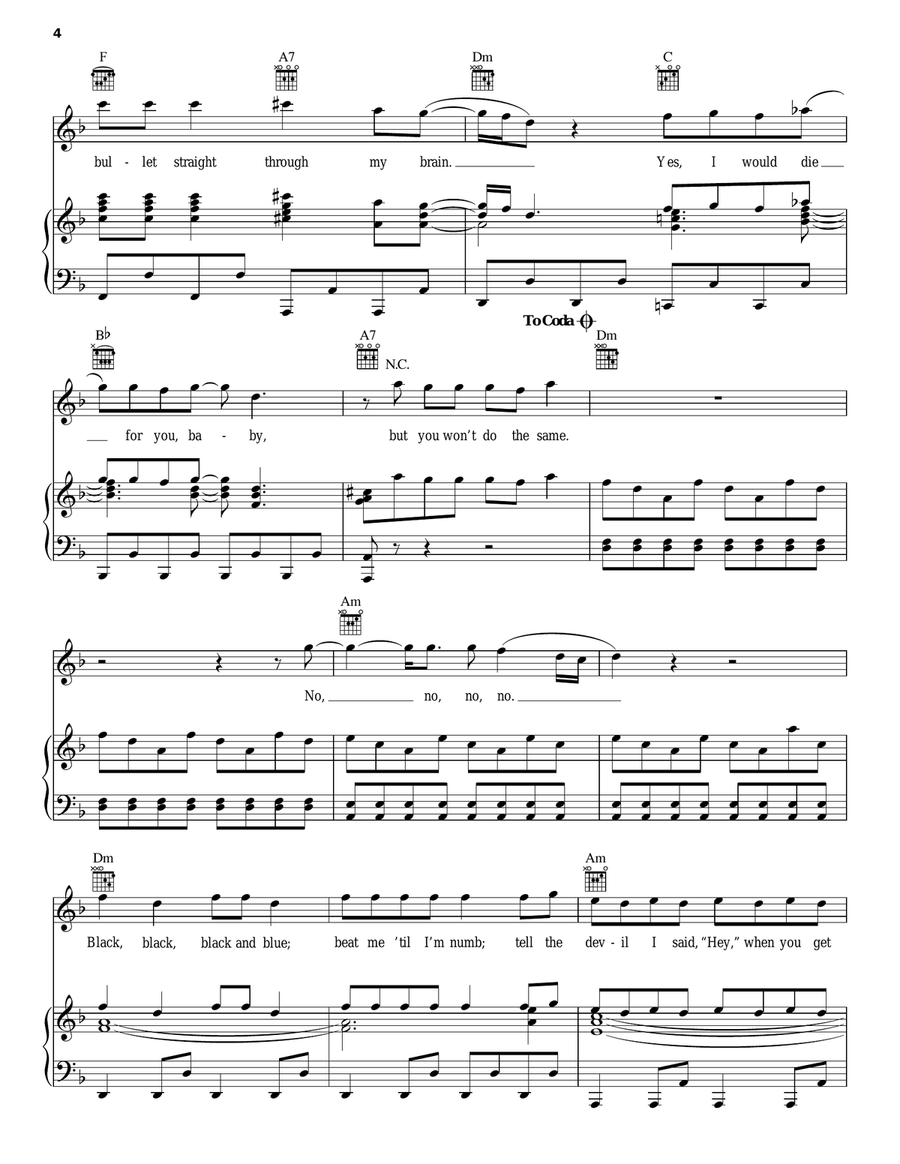 Grenade Grenade Acoustic Guitar scores gallery preview page 4