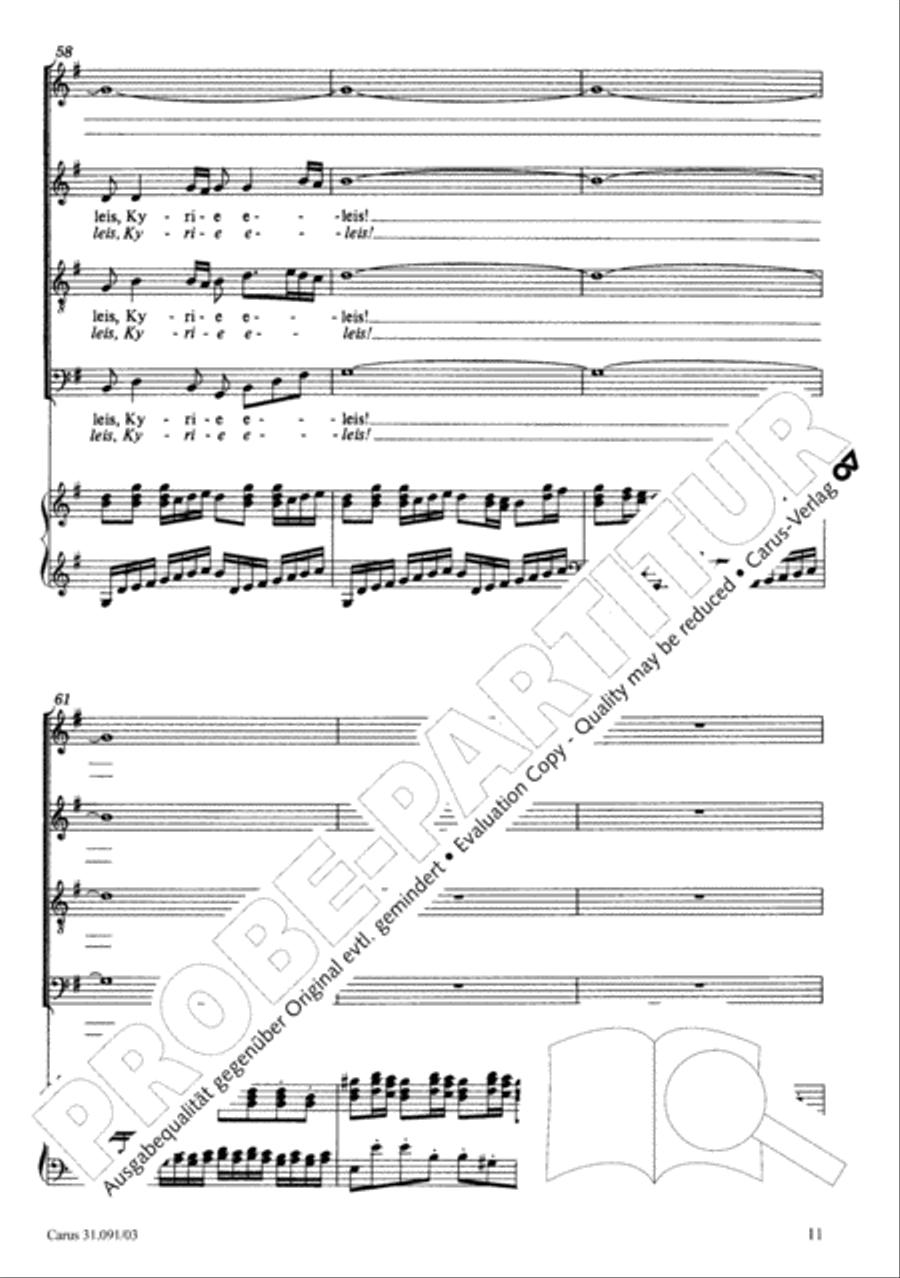 All praise to you, Lord Jesus Christ (Gelobet seist du, Jesu Christ) 4-Part scores gallery preview page 12