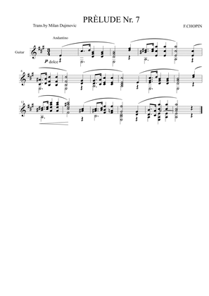 Prelude Op.28 No.7
