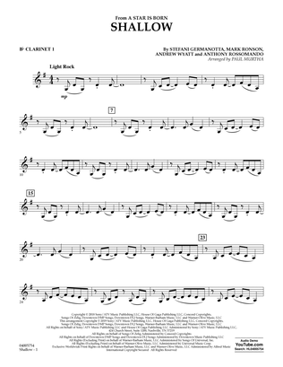Shallow (from A Star Is Born) (arr. Paul Murtha) - Bb Clarinet 1