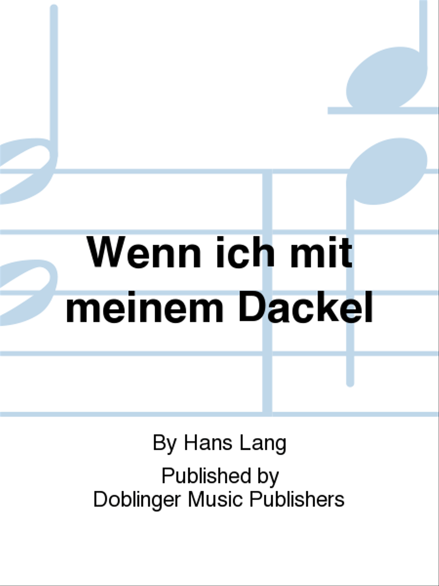 Wenn ich mit meinem Dackel Voice scores gallery preview page 1