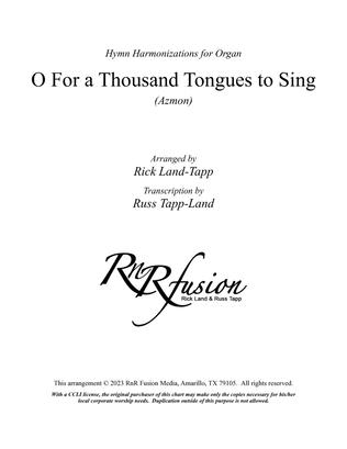 Book cover for O For a Thousand Tongues to Sing - Easter Hymn Harmonization for Organ