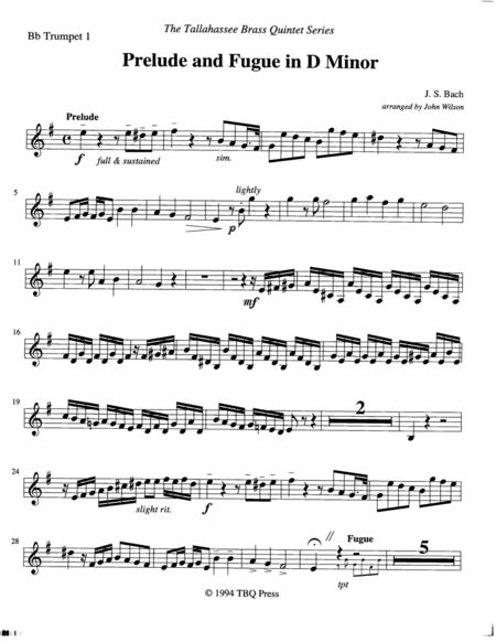 Prelude and Fugue in D Minor