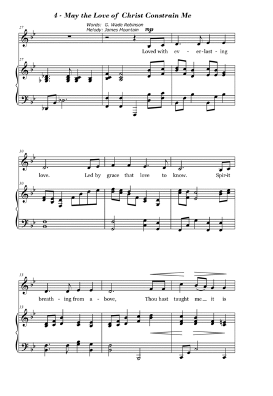 May The Love of Christ Constrain Me Soprano Voice scores gallery preview page 4