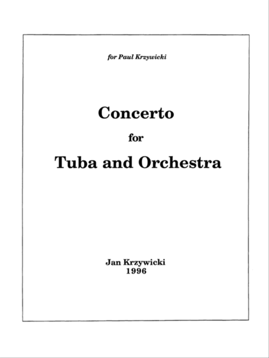 Concerto Tuba scores gallery preview page 1